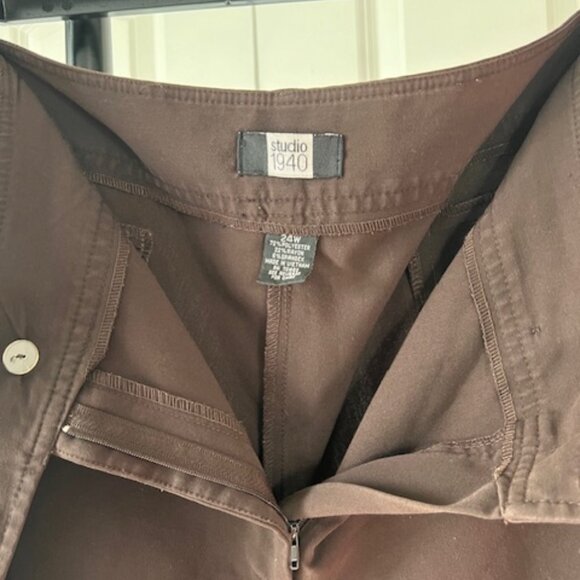 Studio 1940 Brown log shorts SZ24 - Picture 1 of 3